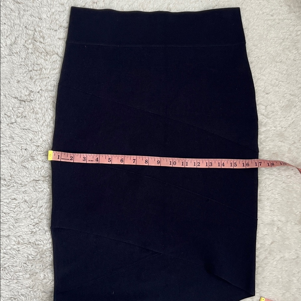 Opening Ceremony navy Asymmetrical knit Pencil Skirt - Picture 10 of 10